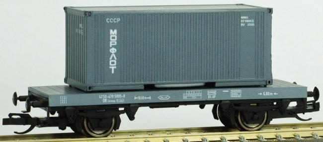 Flat Car type Lkllmp with 20	â€² container "Morflot"<br /><a href='images/pictures/PSK_Modelbouw/1746a.jpg' target='_blank'>Full size image</a>